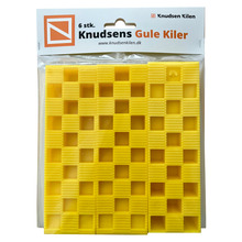 Plastkil Gul 25 mm 6-pack Knudsen Kilen